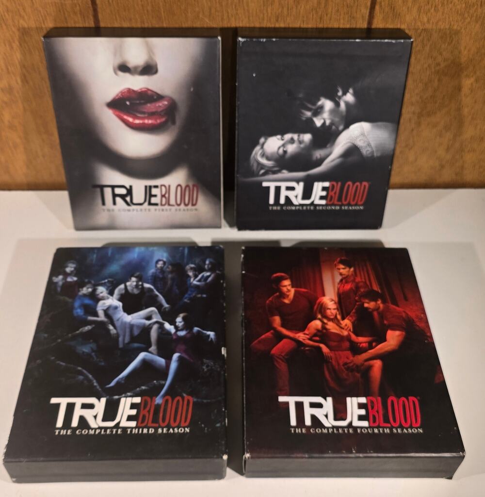True Blood DVD Box Set Lot Seasons 1 2 3 4 Complete HBO TV Series